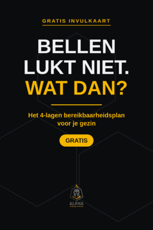 Bellen lukt niet. Wat dan? – Het 4-Lagen Bereikbaarheidsplan (AlphaReborn)