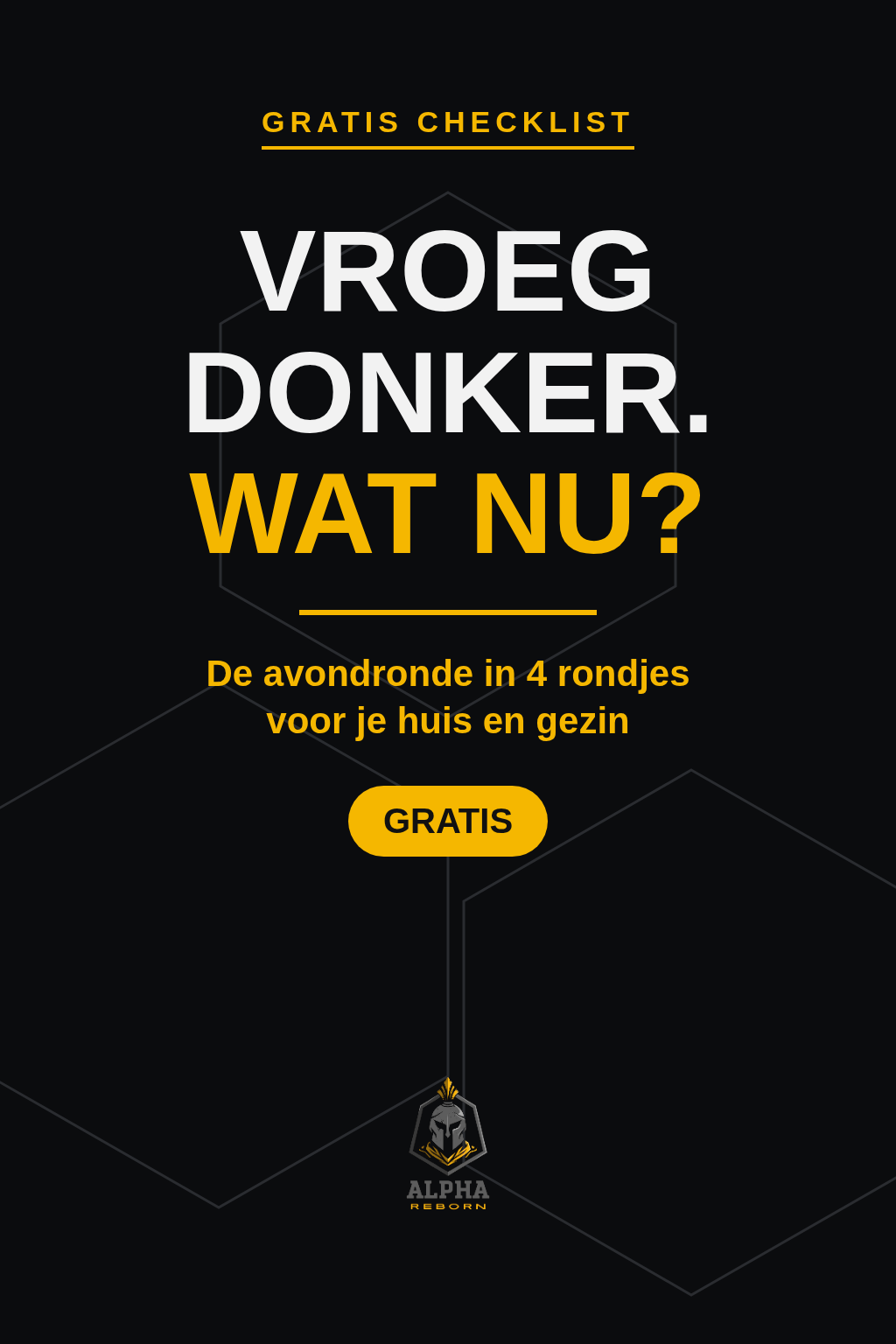 Vroeg donker. Wat nu? – De Avondronde (AlphaReborn)
